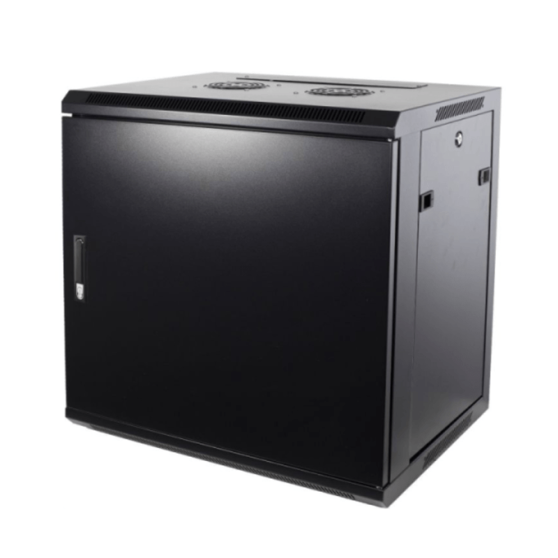 Szafka ścienna 9U z drzwiami metalowymi 600x600x500mm (szer. x gł. x wys.)