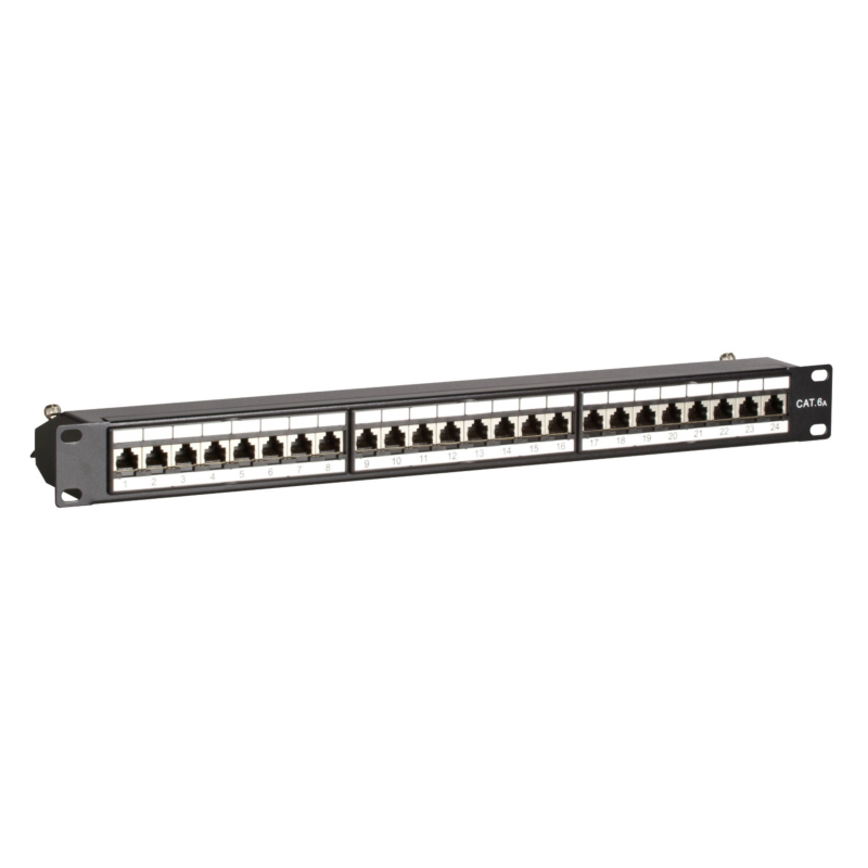 Panel krosowy CAT6a STP - 24 porty