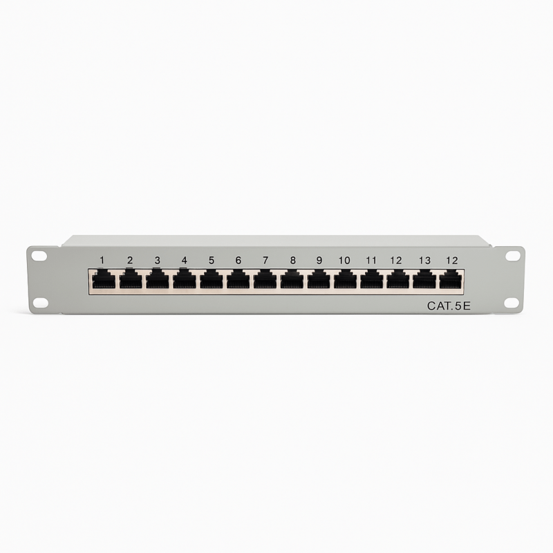 Panel krosowy STP Cat5 10 cali 12 portów