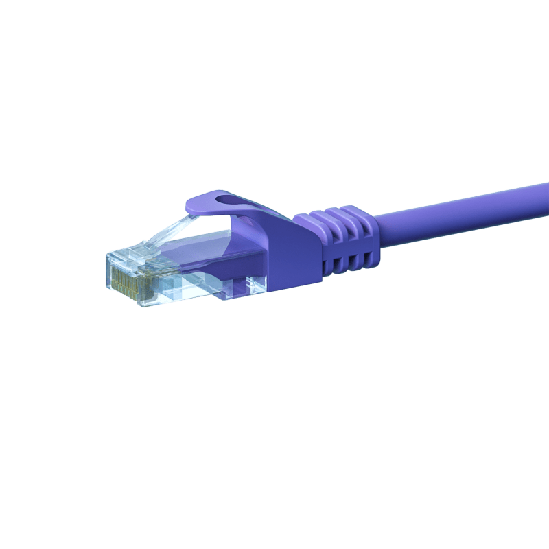 Kabel krosowy UTP CAT5e 5m fioletowy - 100% miedź