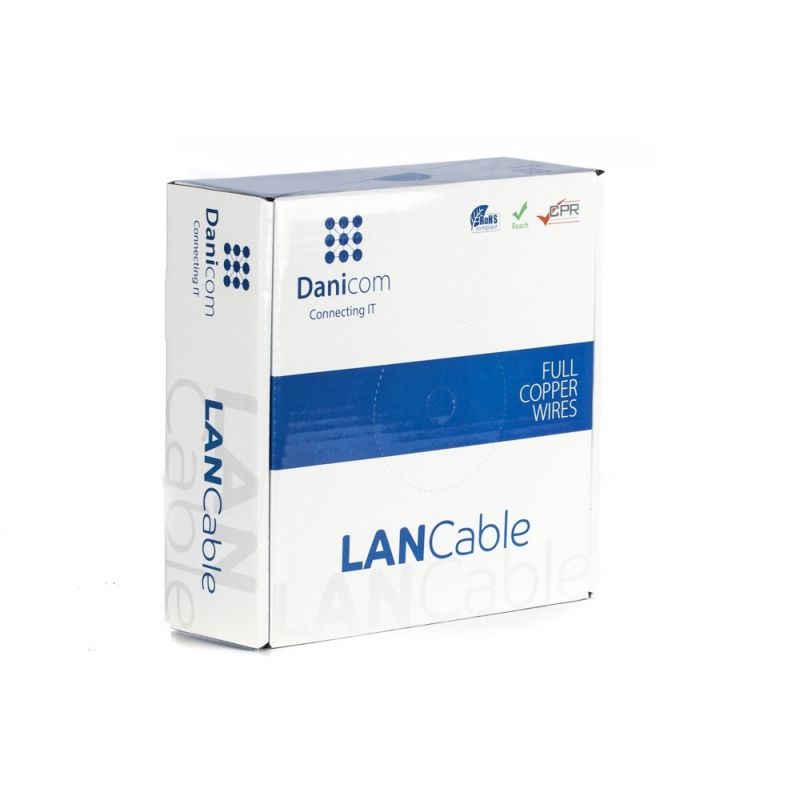 DANICOM CAT5E UTP 100m cable on roll flexible - PVC (Fca)