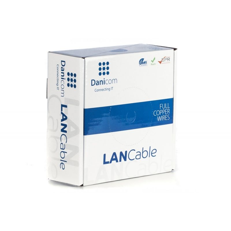 DANICOM CAT5E FTP 100m cable on roll flexible - PVC (Fca)