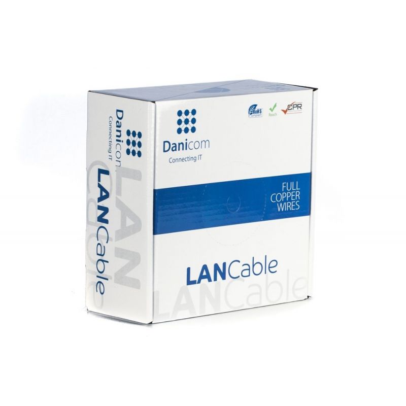DANICOM CAT5E UTP 305m Kabel zewnętrzny na rolce sztywny - PE (Fca)