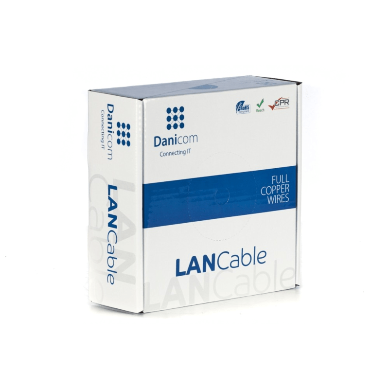 DANICOM CAT6 UTP 50m cable on roll rigid - LSZH (Dca)