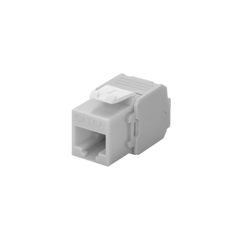 Złącze Keystone CAT6a UTP - beznarzędziowe - szare