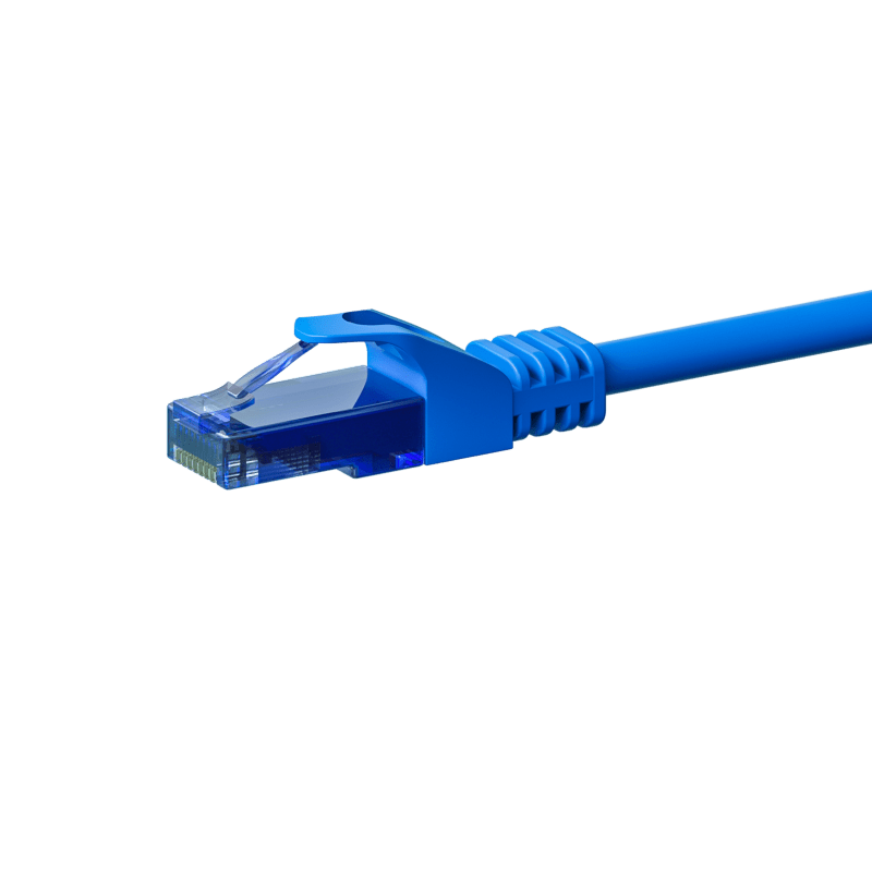 Kabel krosowy UTP CAT6a 2m niebieski - 100% miedź