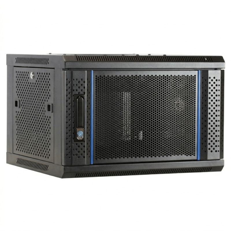 Szafka ścienna 6U z drzwiami perforowanymi 600x450x368mm