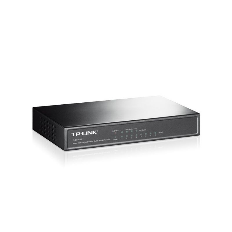 Przełącznik PoE 8-portowy SF1008P firmy TP-Link niezarządzany